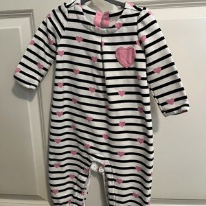 Baby Gap heart sweatshirt romper